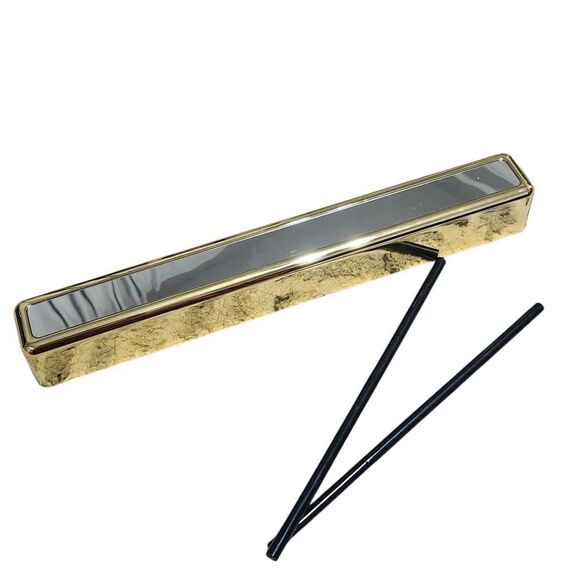 Mr Christmas Music in the Air Instrument with Box Manual Songbook Gold Plastic - Picture 1 of 8